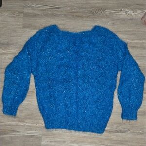Vintage 80s Handknit Mohair Blend Women's Sweater